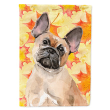 Load image into Gallery viewer, Fawn French Bulldog Fall Flag Canvas House Size BB9522CHF
