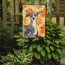 Load image into Gallery viewer, Italian Greyhound Fall Garden Flag - Outdoor Decorative Yard Flag BB9527GF