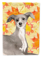 Load image into Gallery viewer, Italian Greyhound Fall Garden Flag - Outdoor Decorative Yard Flag BB9527GF