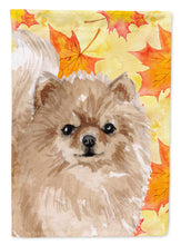 Load image into Gallery viewer, Pomeranian Fall Flag Canvas House Size BB9530CHF