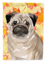 Load image into Gallery viewer, Fawn Pug Fall Garden Flag - Outdoor Decorative Yard Flag BB9531GF