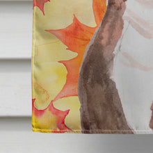 Load image into Gallery viewer, Red Staffie Bull Terrier Fall Flag Canvas House Size BB9532CHF