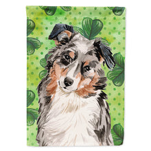 Load image into Gallery viewer, Australian Shepherd St. Patrick's Flag Canvas House Size BB9537CHF