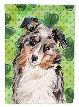 Load image into Gallery viewer, Australian Shepherd St. Patrick's Garden Flag - Outdoor Decorative Yard Flag BB9537GF