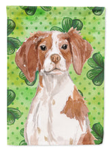 Load image into Gallery viewer, Brittany Spaniel St. Patrick's Flag Canvas House Size BB9539CHF