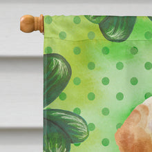Load image into Gallery viewer, Yellow Labrador St. Patrick's Flag Canvas House Size BB9541CHF