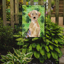 Load image into Gallery viewer, Yellow Labrador St. Patrick's Garden Flag - Outdoor Decorative Yard Flag BB9541GF