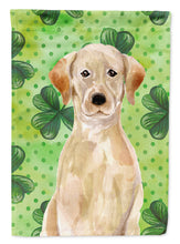 Load image into Gallery viewer, Yellow Labrador St. Patrick's Garden Flag - Outdoor Decorative Yard Flag BB9541GF