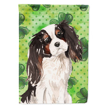 Load image into Gallery viewer, Tricolor Cavalier Spaniel St. Patrick's Flag Canvas House Size BB9542CHF