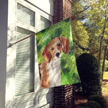 Load image into Gallery viewer, Beagle St. Patrick's Flag Canvas House Size BB9544CHF