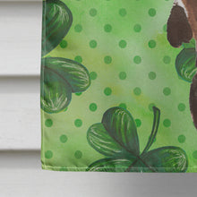 Load image into Gallery viewer, Black and Tan Dachshund St. Patrick's Flag Canvas House Size BB9545CHF