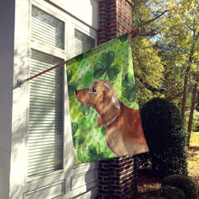 Load image into Gallery viewer, Red Tan Dachshund St. Patrick's Flag Canvas House Size BB9546CHF