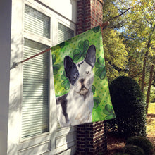 Load image into Gallery viewer, Black White French Bulldog St. Patrick's Flag Canvas House Size BB9547CHF