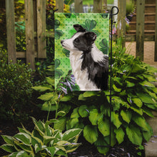 Load image into Gallery viewer, Border Collie St. Patrick's Garden Flag - Outdoor Decorative Yard Flag BB9548GF