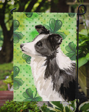 Load image into Gallery viewer, Border Collie St. Patrick's Garden Flag - Outdoor Decorative Yard Flag BB9548GF
