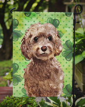 Load image into Gallery viewer, Brown Cockapoo St. Patrick's Garden Flag - Outdoor Decorative Yard Flag BB9549GF