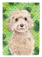 Load image into Gallery viewer, Champagne Cockapoo St. Patrick's Garden Flag - Outdoor Decorative Yard Flag BB9550GF