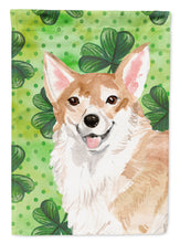 Load image into Gallery viewer, Corgi St. Patrick's Flag Canvas House Size BB9554CHF