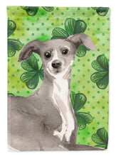 Load image into Gallery viewer, Italian Greyhound St. Patrick's Flag Canvas House Size BB9562CHF