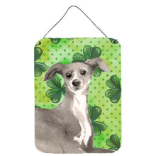 Load image into Gallery viewer, Italian Greyhound St. Patrick's Wall or Door Hanging Prints BB9562DS1216