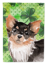 Load image into Gallery viewer, Long Haired Chihuahua St. Patrick's Garden Flag - Outdoor Decorative Yard Flag BB9564GF