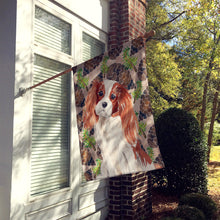 Load image into Gallery viewer, Blenheim Cavalier Spaniel Pine Cones Flag Canvas House Size BB9568CHF