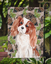 Load image into Gallery viewer, Blenheim Cavalier Spaniel Pine Cones Garden Flag - Outdoor Decorative Yard Flag BB9568GF
