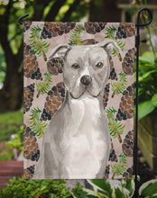 Load image into Gallery viewer, Staffordshire Bull Terrier Pine Cones Garden Flag - Outdoor Decorative Yard Flag BB9570GF