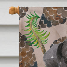 Load image into Gallery viewer, Black Labrador Pine Cones Flag Canvas House Size BB9573CHF