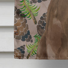 Load image into Gallery viewer, Chocolate Labrador Pine Cones Flag Canvas House Size BB9575CHF