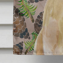 Load image into Gallery viewer, Yellow Labrador Pine Cones Flag Canvas House Size BB9576CHF