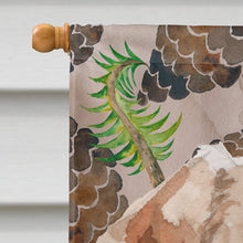 Load image into Gallery viewer, Wire Hair Jack Russell Pine Cones Flag Canvas House Size BB9578CHF