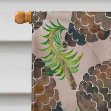 Load image into Gallery viewer, Black and Tan Dachshund Pine Cones Flag Canvas House Size BB9580CHF