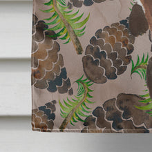 Load image into Gallery viewer, Black and Tan Dachshund Pine Cones Flag Canvas House Size BB9580CHF
