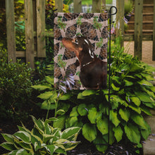 Load image into Gallery viewer, Black and Tan Dachshund Pine Cones Garden Flag - Outdoor Decorative Yard Flag BB9580GF