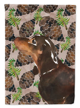 Load image into Gallery viewer, Black and Tan Dachshund Pine Cones Garden Flag - Outdoor Decorative Yard Flag BB9580GF