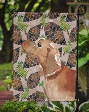Load image into Gallery viewer, Red Tan Dachshund Pine Cones Garden Flag - Outdoor Decorative Yard Flag BB9581GF