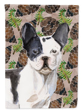 Load image into Gallery viewer, Black White French Bulldog Pine Cones Garden Flag - Outdoor Decorative Yard Flag BB9582GF