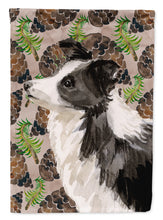 Load image into Gallery viewer, Border Collie Pine Cones Flag Canvas House Size BB9583CHF
