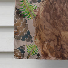 Load image into Gallery viewer, Brown Cockapoo Pine Cones Flag Canvas House Size BB9584CHF