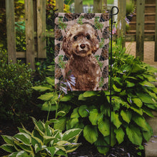 Load image into Gallery viewer, Brown Cockapoo Pine Cones Garden Flag - Outdoor Decorative Yard Flag BB9584GF