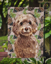 Load image into Gallery viewer, Brown Cockapoo Pine Cones Garden Flag - Outdoor Decorative Yard Flag BB9584GF