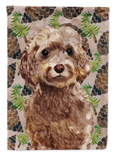Load image into Gallery viewer, Brown Cockapoo Pine Cones Garden Flag - Outdoor Decorative Yard Flag BB9584GF