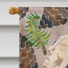 Load image into Gallery viewer, Champagne Cockapoo Pine Cones Flag Canvas House Size BB9585CHF