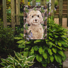 Load image into Gallery viewer, Champagne Cockapoo Pine Cones Garden Flag - Outdoor Decorative Yard Flag BB9585GF
