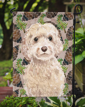 Load image into Gallery viewer, Champagne Cockapoo Pine Cones Garden Flag - Outdoor Decorative Yard Flag BB9585GF