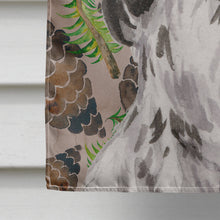 Load image into Gallery viewer, Black Parti Pine Cones Flag Canvas House Size BB9588CHF
