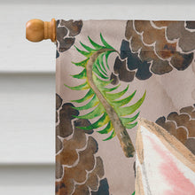 Load image into Gallery viewer, Corgi Pine Cones Flag Canvas House Size BB9589CHF