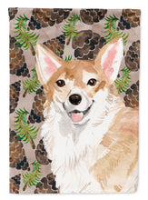 Load image into Gallery viewer, Corgi Pine Cones Flag Canvas House Size BB9589CHF