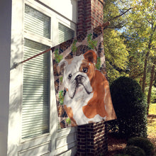 Load image into Gallery viewer, English Bulldog Pine Cones Flag Canvas House Size BB9591CHF